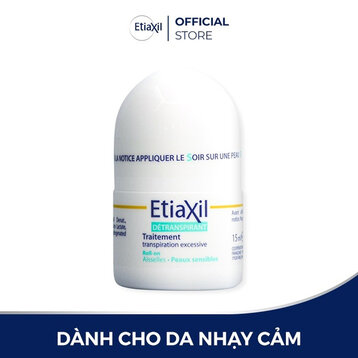 Lăn Khử Mùi EtiaXil Nhãn Nâu Cho Da Siêu Nhạy Cảm 15ml
