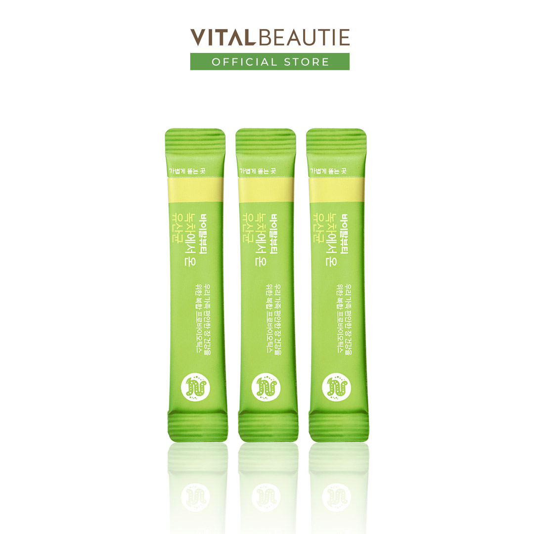 Bột Trà Xanh Lợi Khuẩn Vital Beautie Hỗ Trợ Tiêu Hóa 60 Gói
