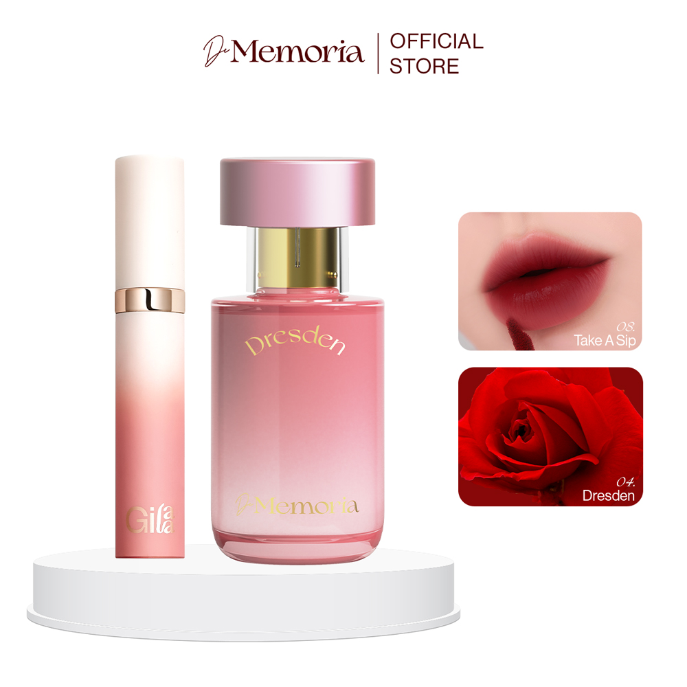 Combo Son Kem Lì Gilaa 12 Lavish + Nước Hoa Nữ De Memoria 01 Spello