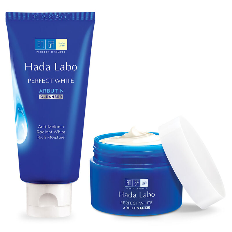 Bộ Đôi Hada Labo Làm Sạch, Cấp Ẩm & Dưỡng Sáng Da Tối Ưu