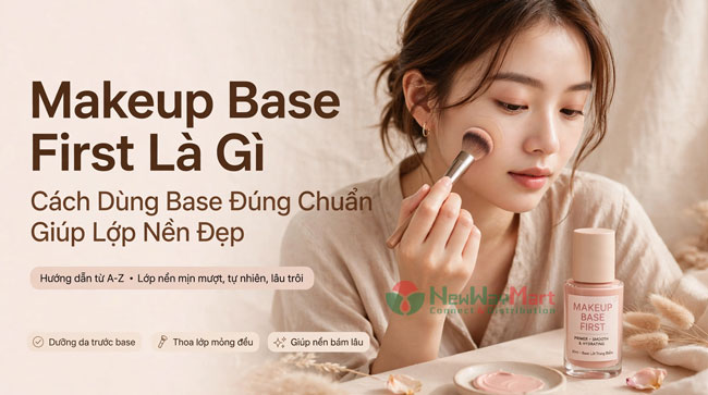 Makeup Base First Là Gì? Cách Dùng Base Đúng Chuẩn Giúp Lớp Nền Đẹp