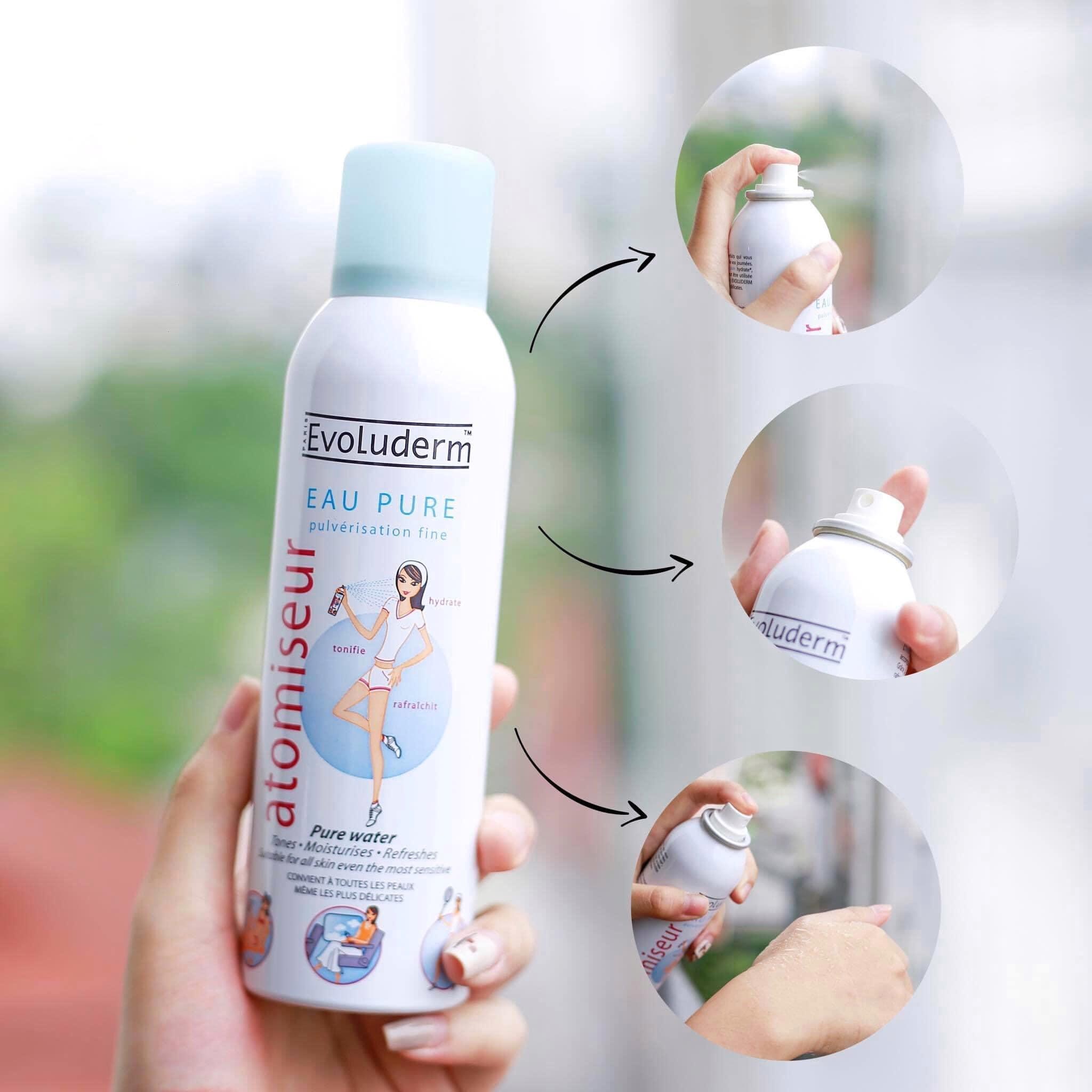 Xịt khoáng Evoluderm Eau Pure Atomiseur