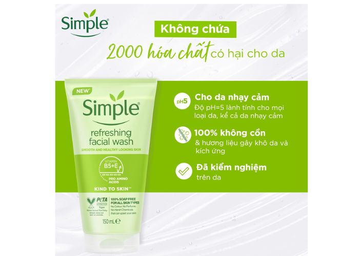 null hạn sử dụng của sữa rửa mặt Simple