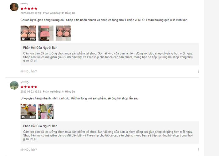 null Review phấn má hồng MOI có tốt không?
