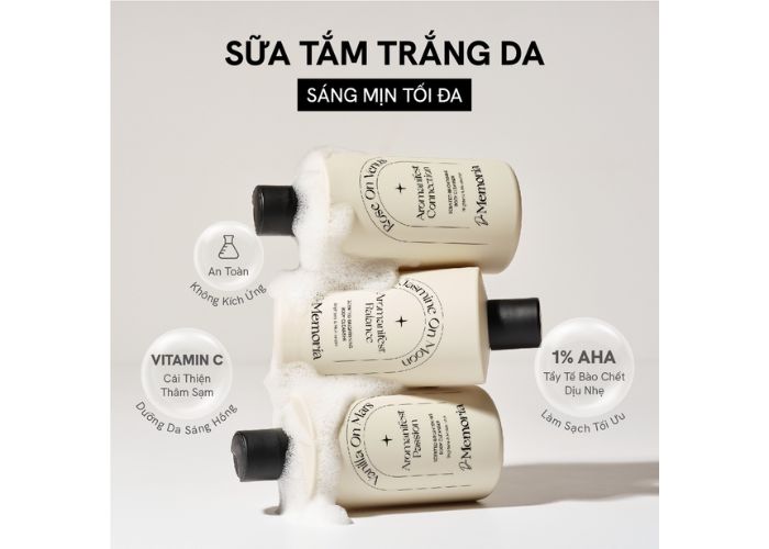 null Sữa tắm De Memoria mùi nào thơm nhất?