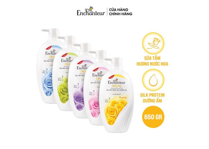 null Các loại sữa tắm Enchanteur trên thị trường