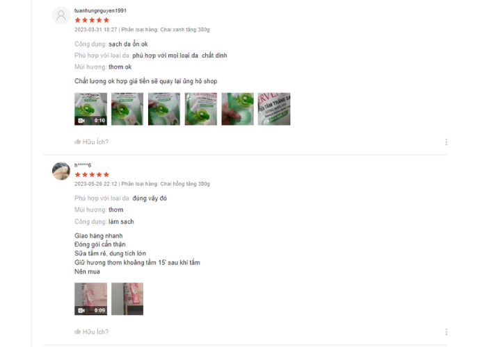 null Review sữa tắm Gervenne 900g có tốt không?