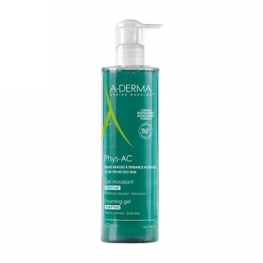 Aderma Phys AC Gel Moussantsữa rửa mặt cho nam tuổi dậy thì
