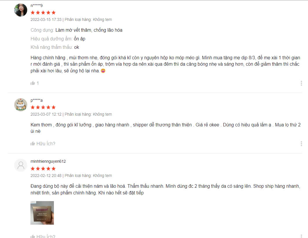 Review từ người dùng thực tế kem Himalaya có tốt không