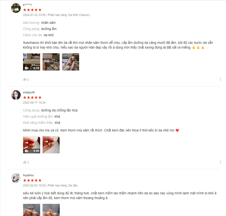 Review mỹ phẩm Sulwhasoo có tốt không