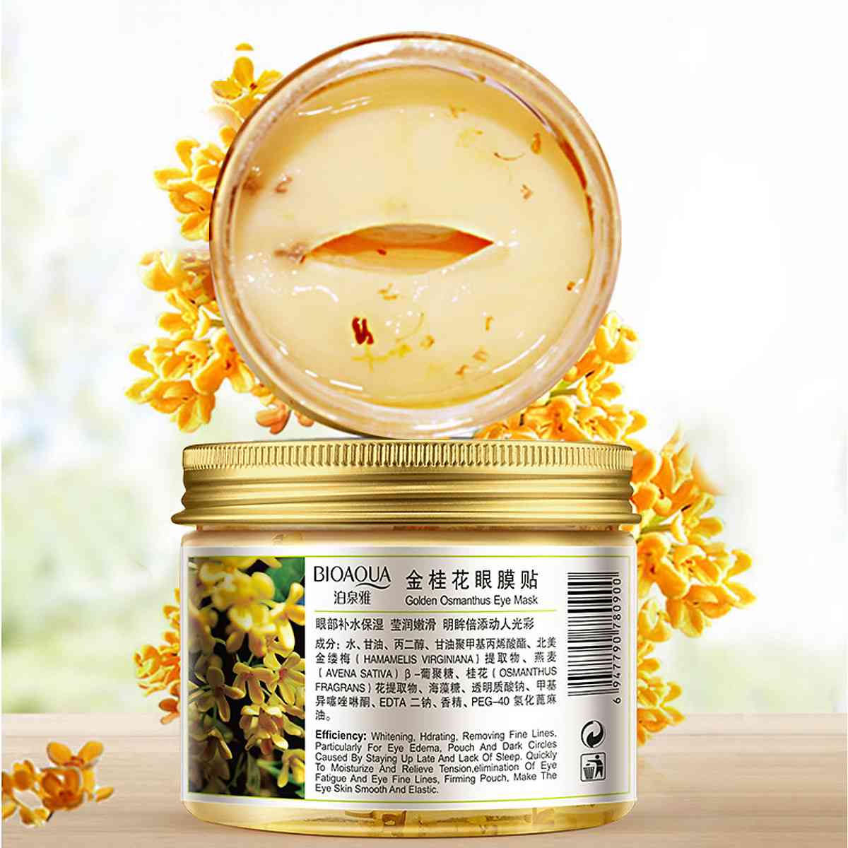 Review mặt nạ mắt Bioaqua hoa hồi Golden Osmanthus Eye Mask
