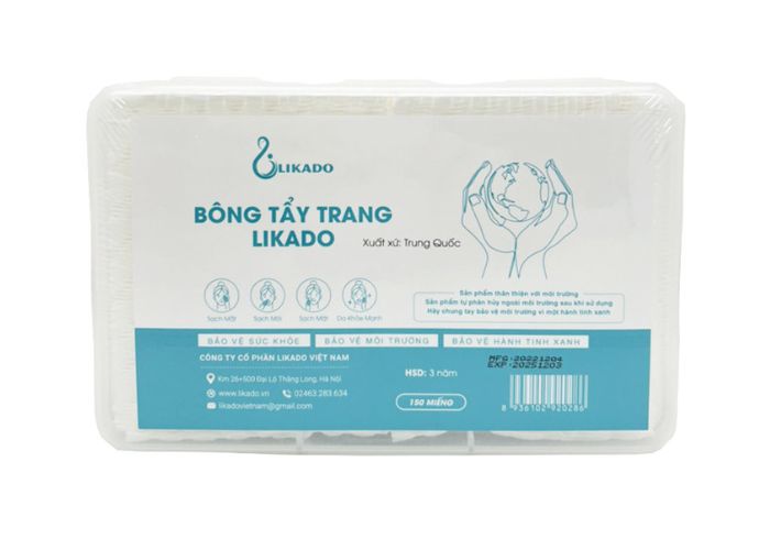 Review bông tẩy trang Likado có tốt không