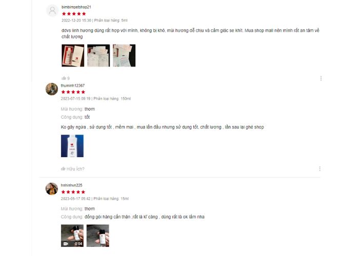 Review hiệu quả từ người dùng