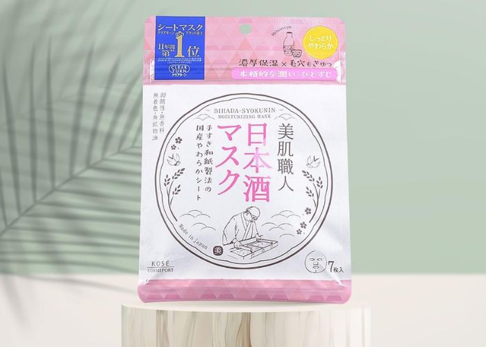 Cách sử dụng mặt nạ bã rượu Sake