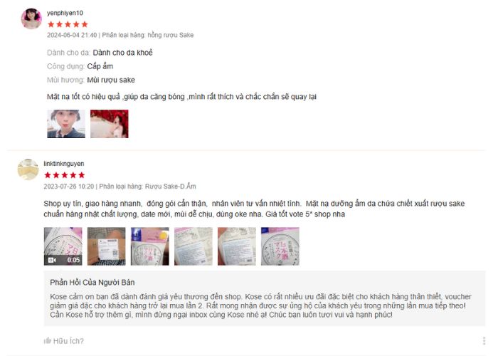 Review từ người dùng