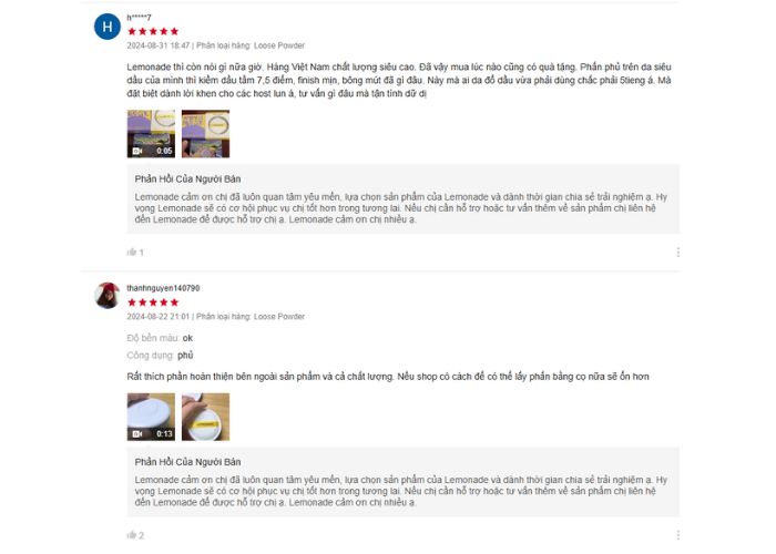 Review từ người dùng