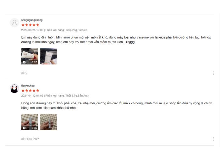 Review từ người dùng