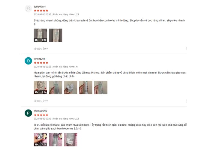 Review từ người dùng