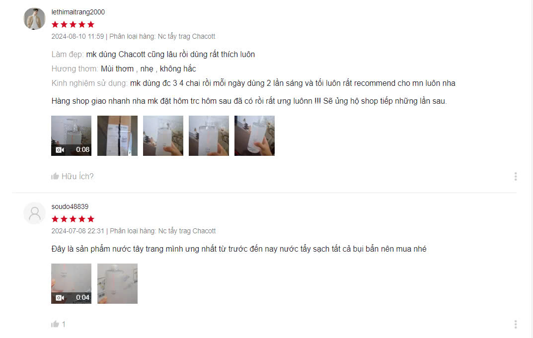 Review từ người dùng