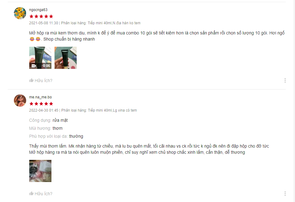 Review từ người dùng