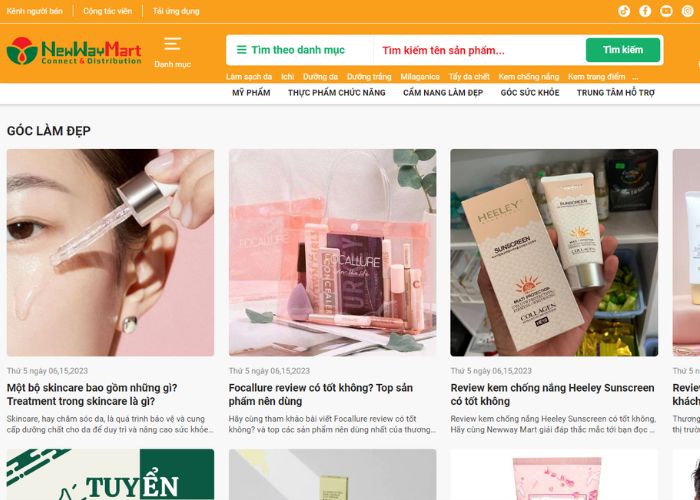 Top những website mỹ phẩm Hàn Quốc chất lượng nhất hiện nay