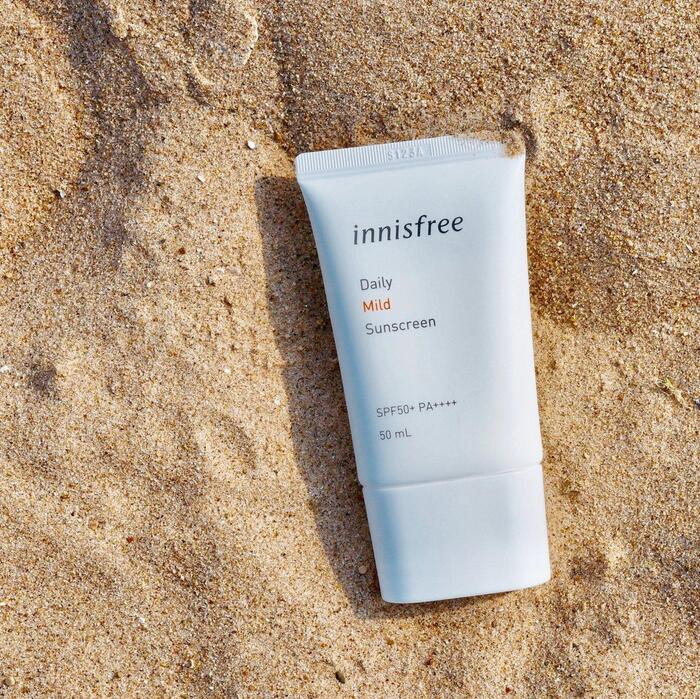 Kem chống nắng Innisfree Daily Mild Sunscreen không cồn không hương liệu