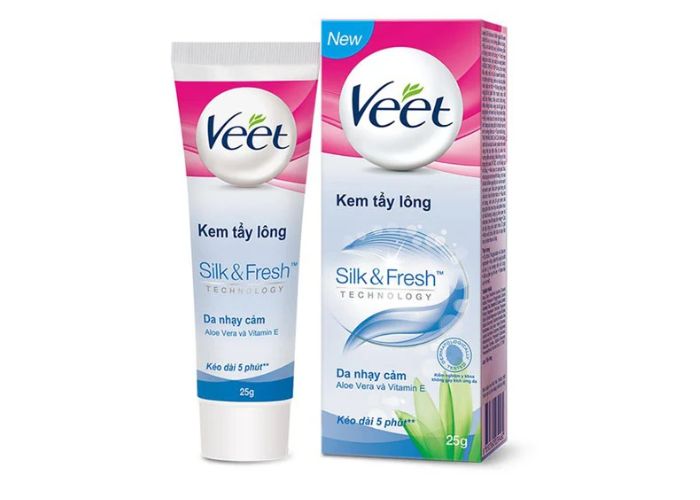 Thành phần của kem tẩy lông Veet cho da nhạy c
