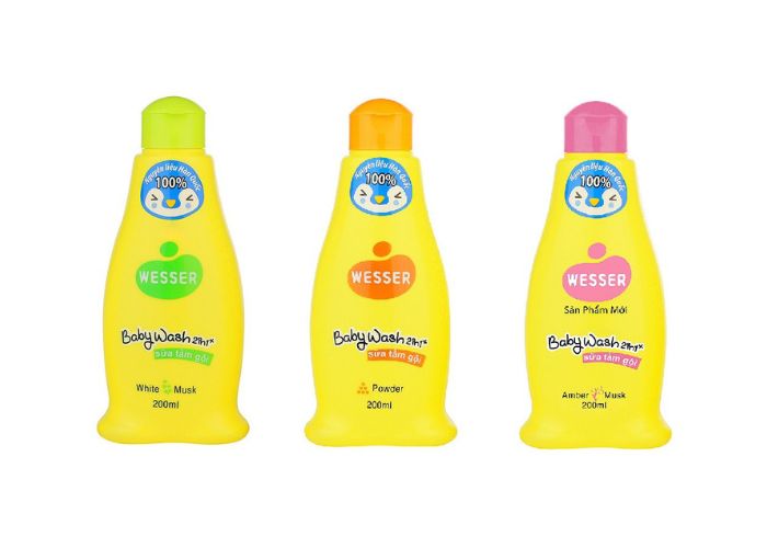 null Sữa tắm gội toàn thân Wesser 2 trong 1