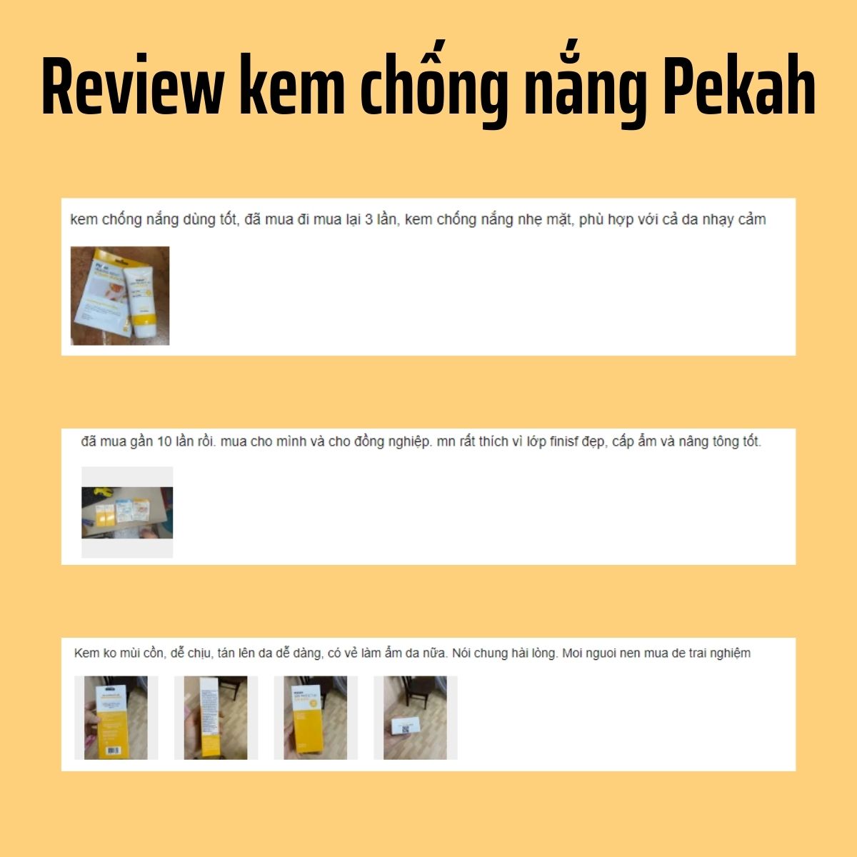 Kem chống nắng vật lý nâng tông, phù hợp với cả làn da nhạy cảm Pekah 70ml