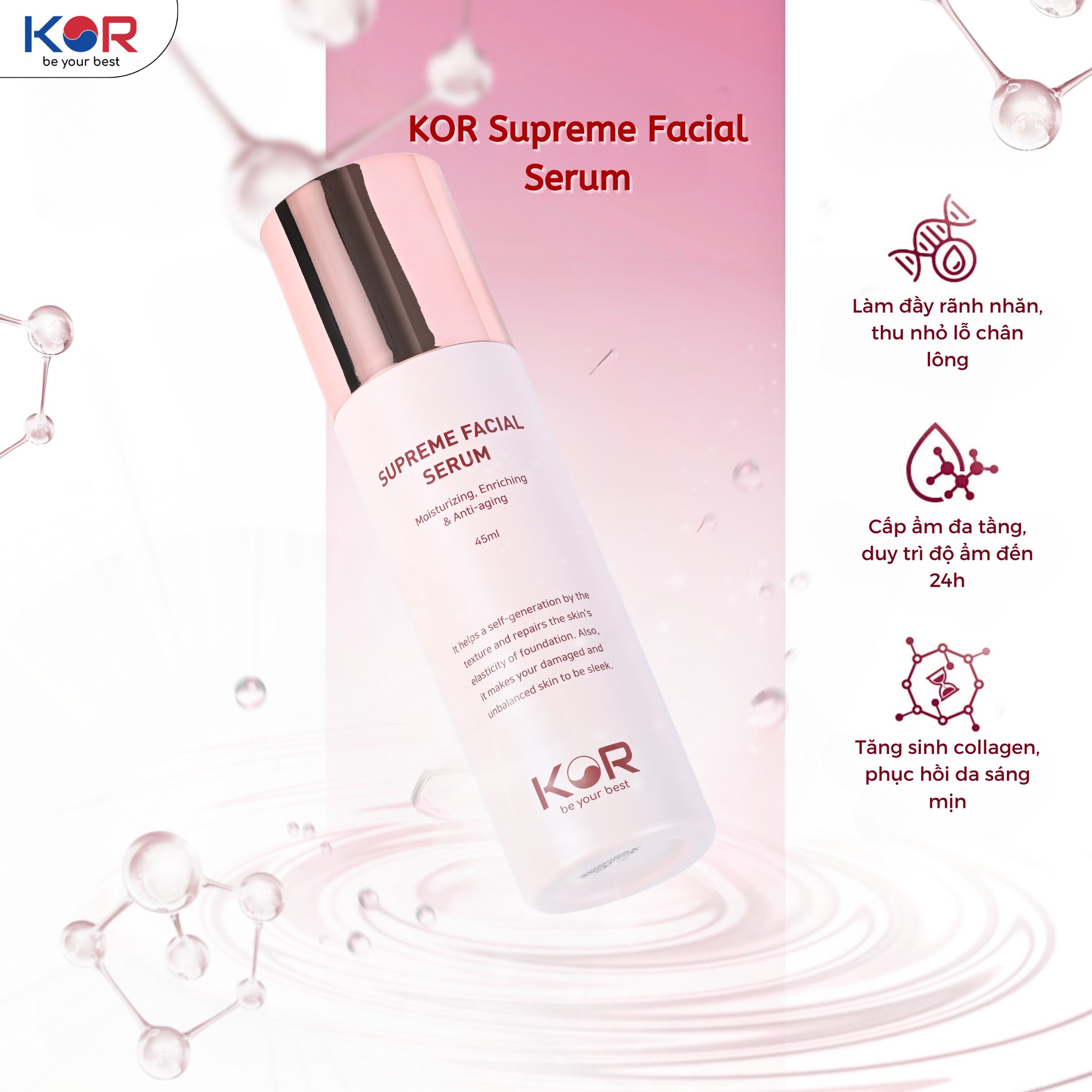 null KOR SUPREME FACIAL SERUM Hàn Quốc 45ml