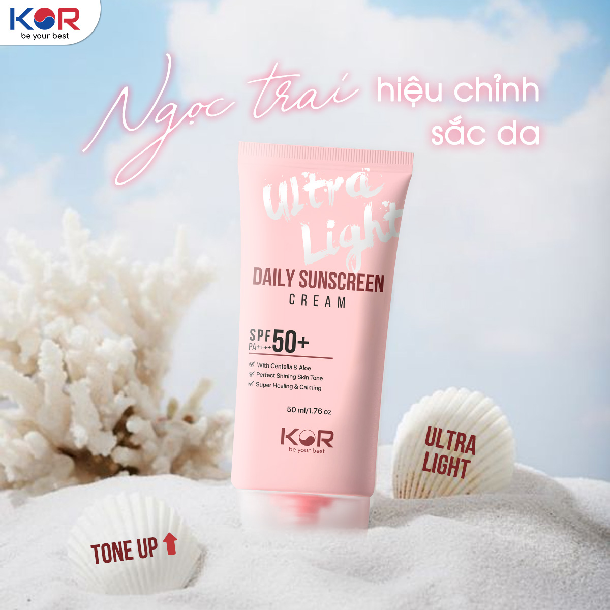 Kem chống nắng KOR Ultra Light Daily Sunscreen