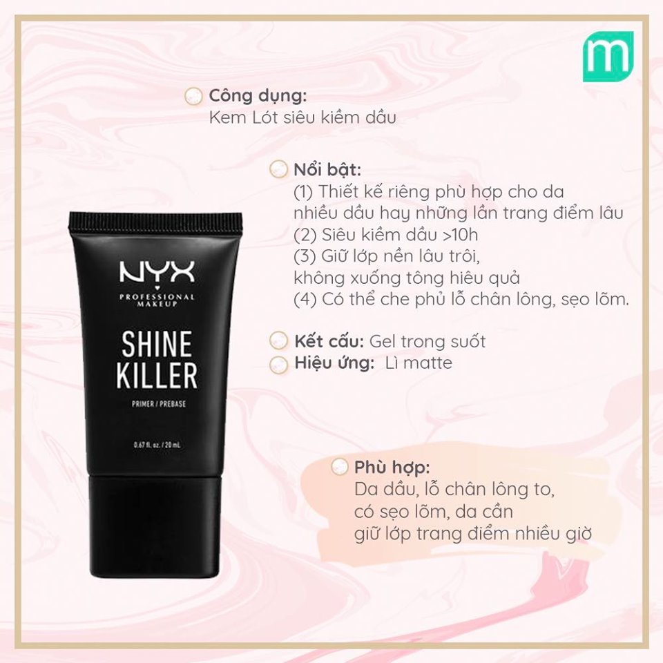 Review công dụng kem lót NYX