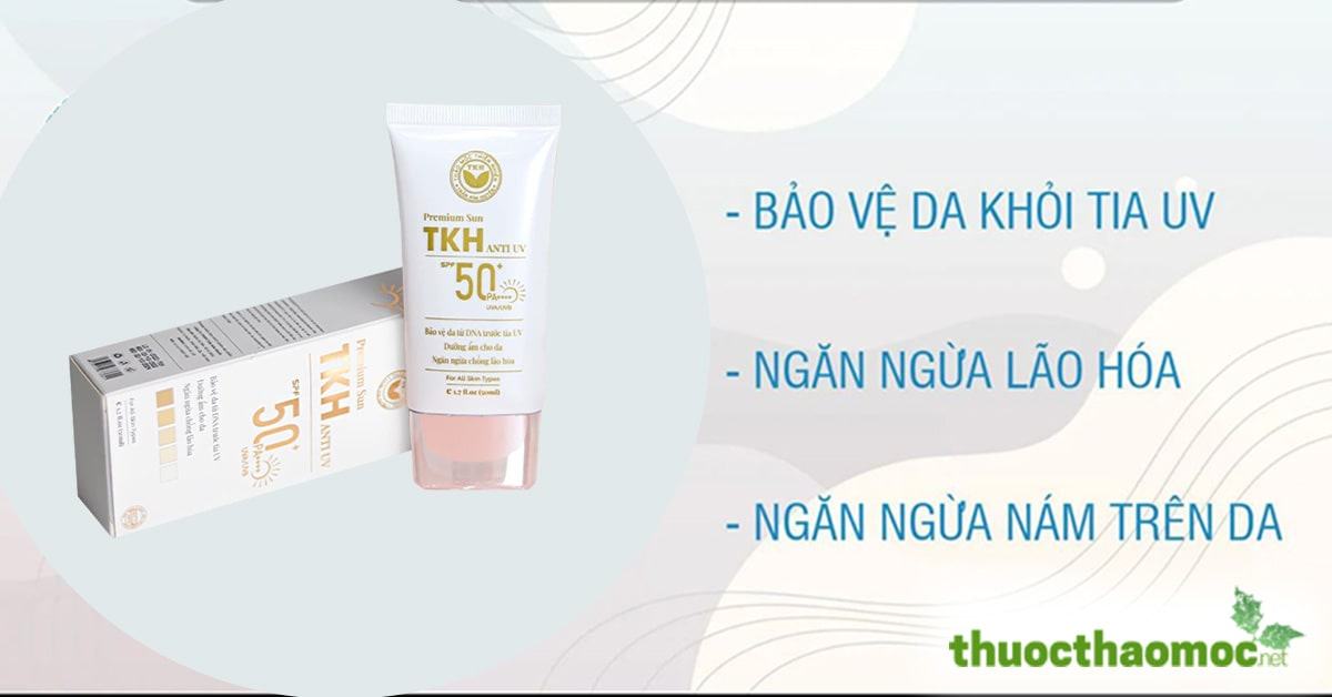 Review kem chống nắng TKH dùng cho da