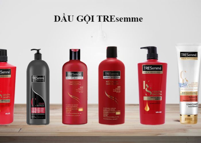 Dầu gội Tresemme có nhiều loại để phục vụ nhu cầu của người tiêu dùng
