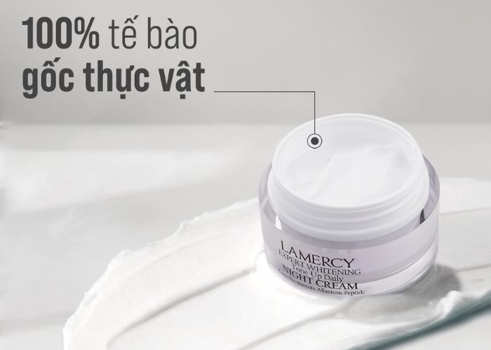 Kem dưỡng trắng da Lamercy có kết cấu mỏng nhẹ nhanh thẩm thấu vào da