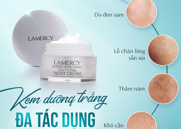 Test thử một lượng kem dưỡng da Lamercy ra một vùng da nhỏ trước khi trưởng thành
