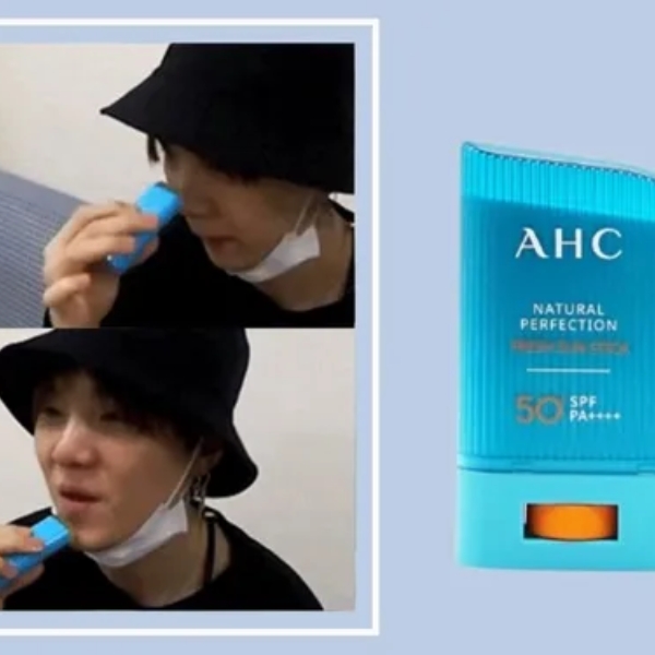 SUGA của BTS cũng sử dụng kem chống nắng AHC