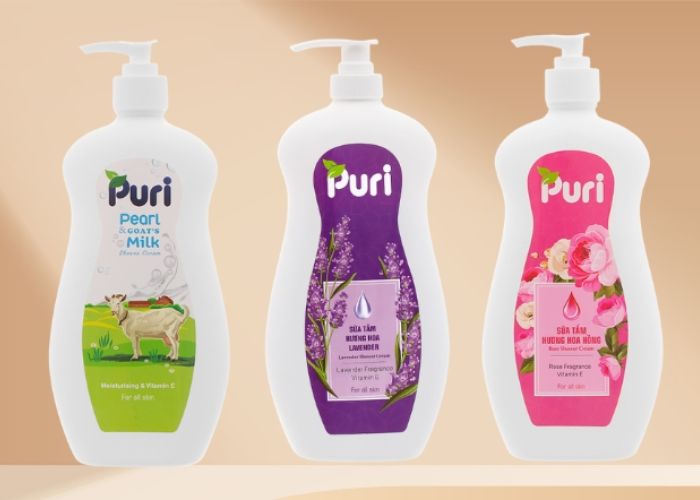 Sữa tắm Puri đã có mặt trên các trang sàn thương mại điện tử uy tín