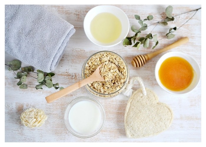 Trị thâm mông cho nam sữa chua bột yến mạch và mật ong