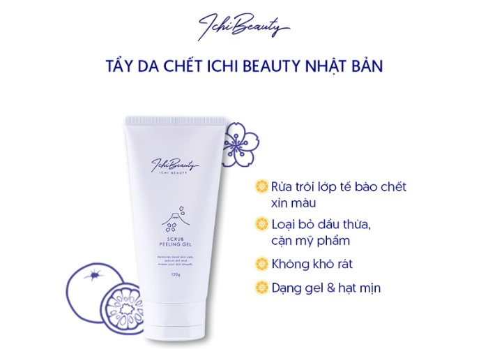 Tẩy da chết dịu nhẹ Ichi Beauty