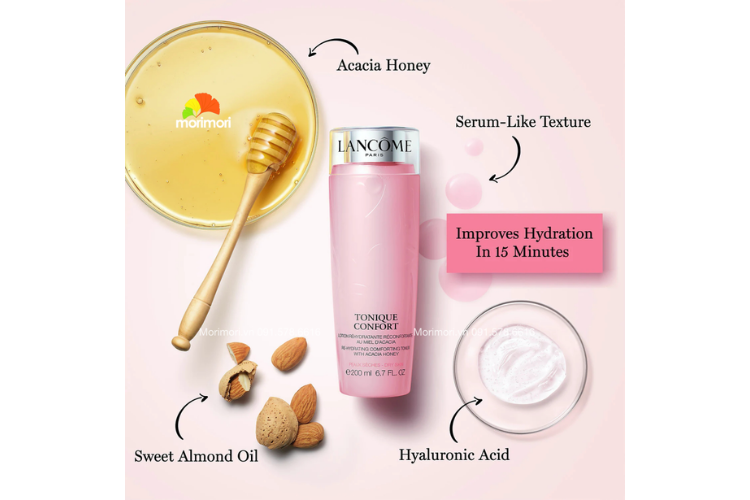 Thành phần của nước hoa hồng Lancome 75ml khá tốt, có khả năng mang lại nhiều lợi ích cho làn da