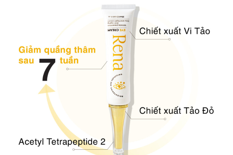 Kem mắt Rena Abera có dạng gel mỏng nhẹ, thẩm thấu nhanh vào da mà không gây nhờn rít hay bí da