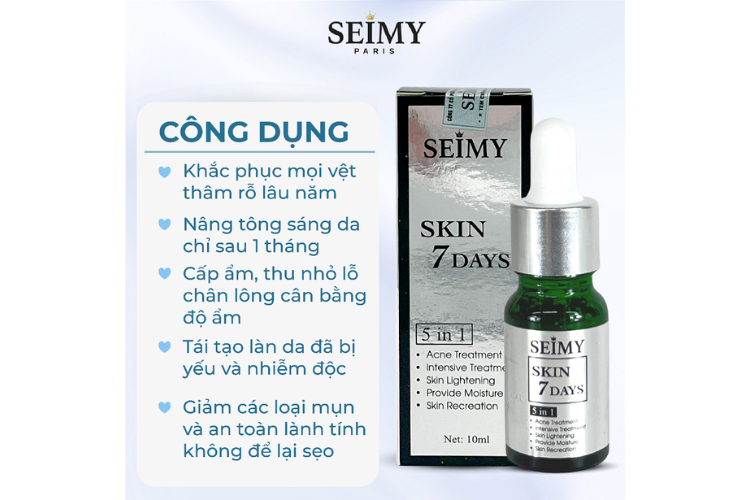 công dụng serum trị mụn Seimy