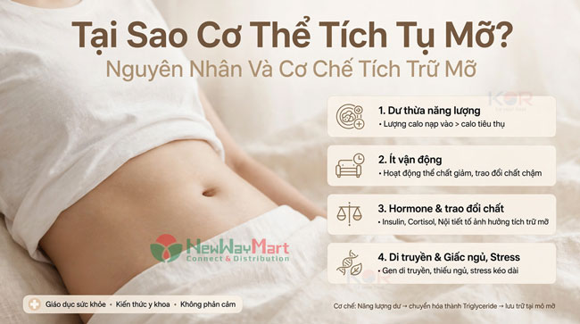 Tại Sao Cơ Thể Tích Tụ Mỡ? Nguyên Nhân Và Cơ Chế Tích Trữ Mỡ