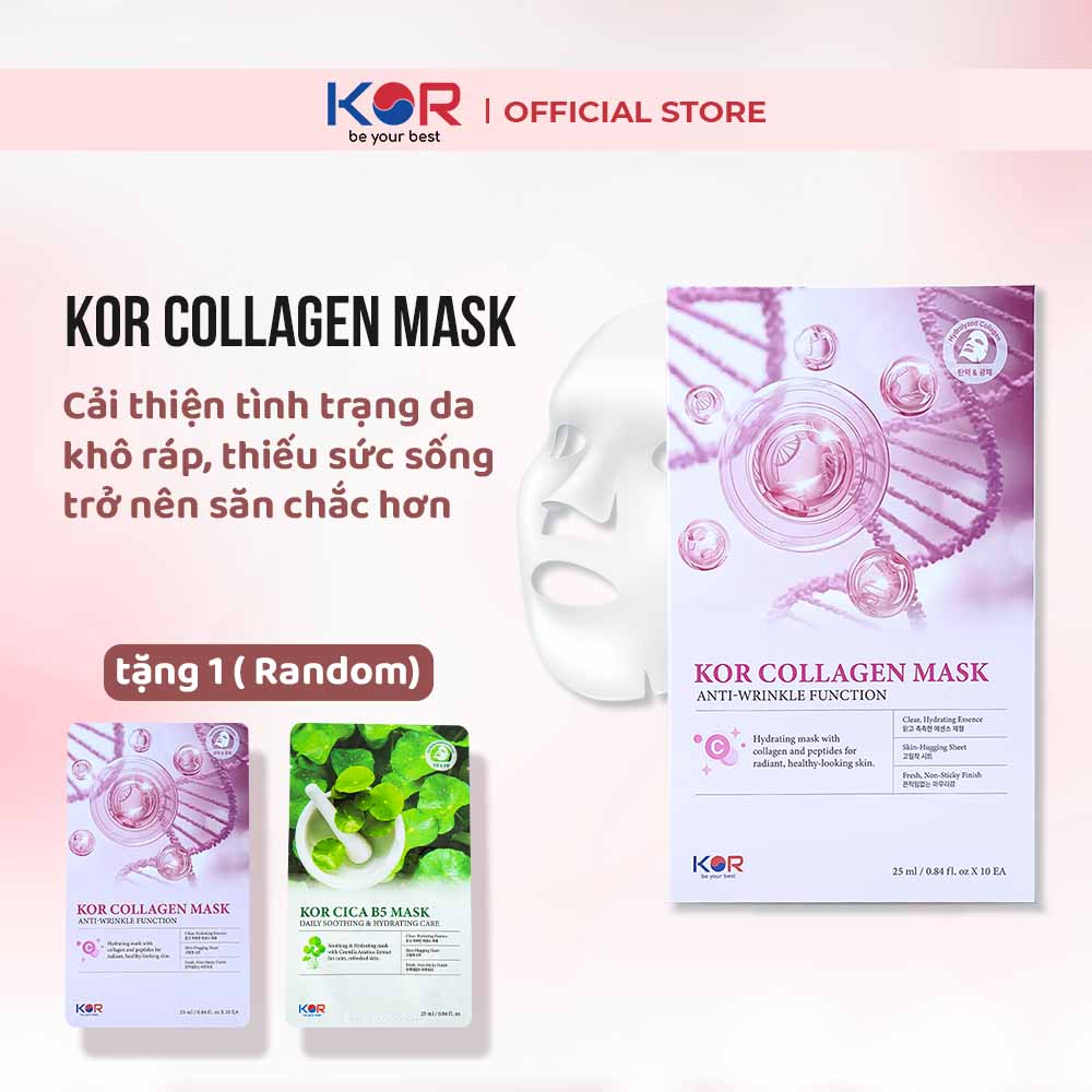 Mặt nạ KOR COLLAGEN MASK - ANTI WARINKLE FUNCTION ( Miếng )