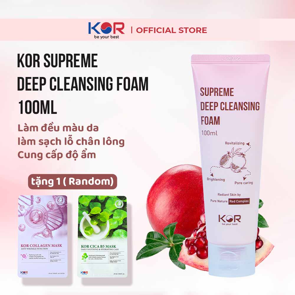 Sữa Rửa Mặt KOR Supreme Deep Cleansing Foam 100ml
