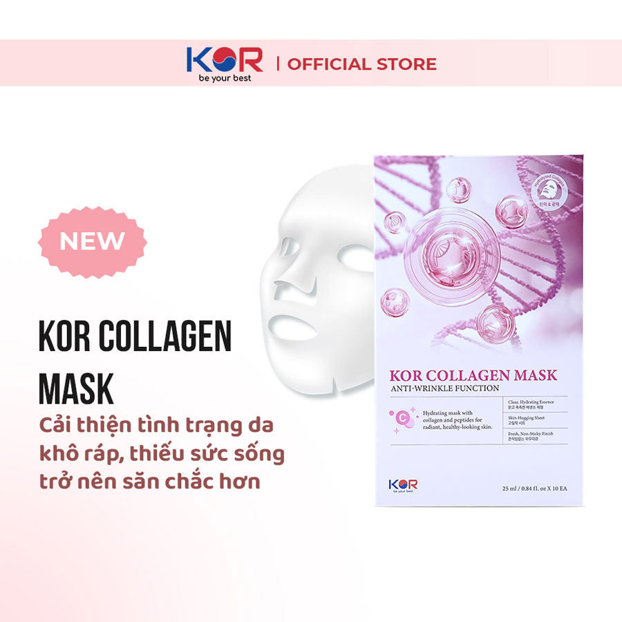 Mặt nạ KOR COLLAGEN MASK - ANTI WARINKLE FUNCTION