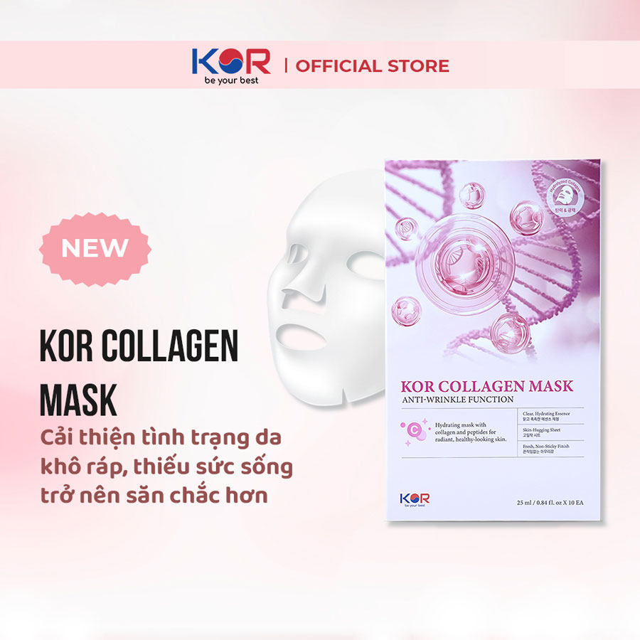Mặt nạ KOR COLLAGEN MASK - ANTI WARINKLE FUNCTION