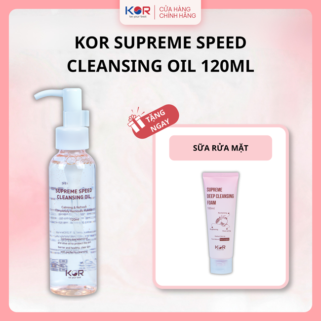 Dầu tẩy trang KOR  Tặng Sữa rửa mặt