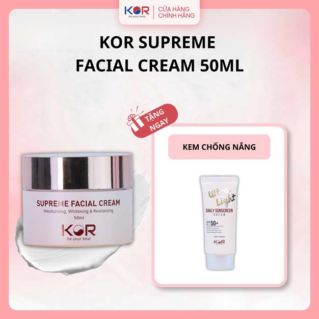 Kem dưỡng da KOR Tặng Kem chống nắng